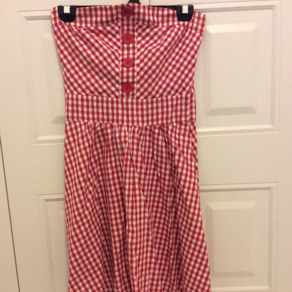 Gingham short dress